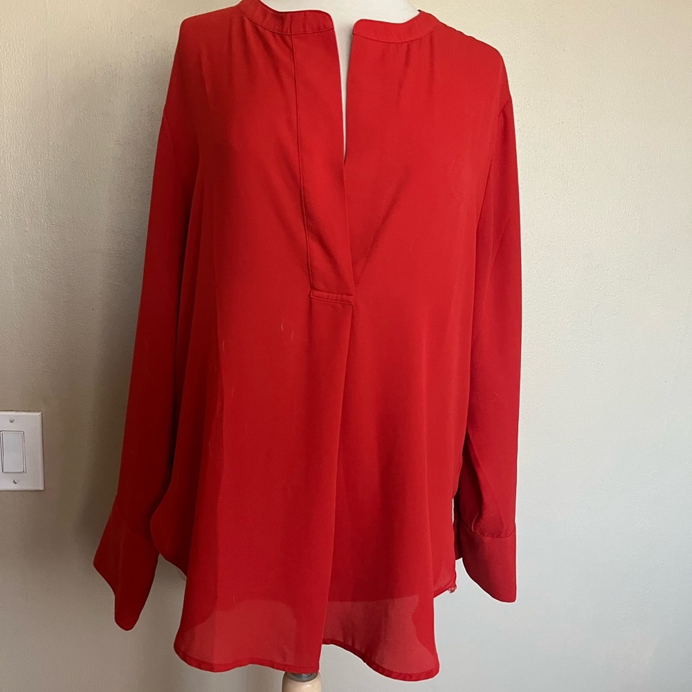 Banana Republic Vibrant Red Blouse